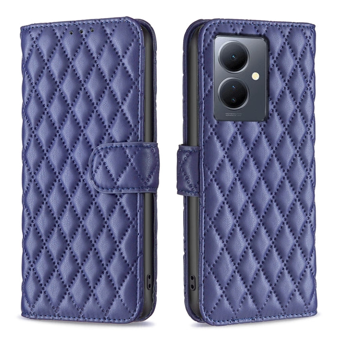 Diamond Lattice Wallet Flip Leather Phone Case, For vivo Y78 5G, For vivo Y27 4G