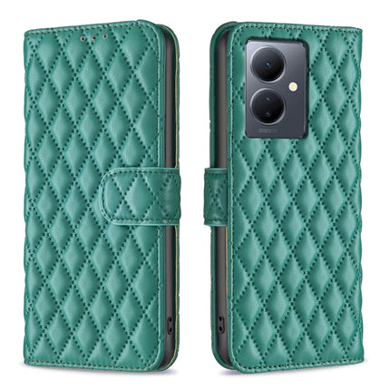 Diamond Lattice Wallet Flip Leather Phone Case, For vivo Y78 5G, For vivo Y27 4G