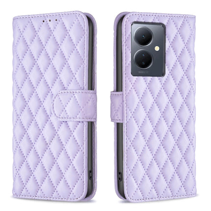 Diamond Lattice Wallet Flip Leather Phone Case, For vivo Y78 5G, For vivo Y27 4G