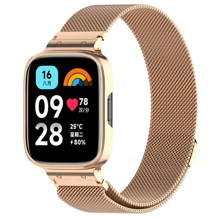 2 in 1 Milan Metal Watch Band with Watch Frame, For Redmi Watch 3 Lite / Watch 3 Active