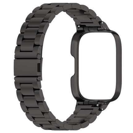 2 in 1 Three-bead Metal Watch Band with Watch Frame, For Redmi Watch 3 Lite / Watch 3 Active