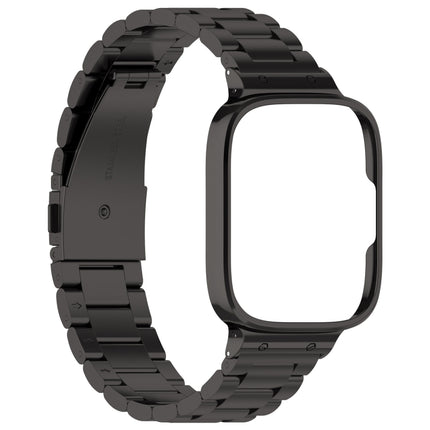 2 in 1 Three-bead Metal Watch Band with Watch Frame, For Redmi Watch 3 Lite / Watch 3 Active