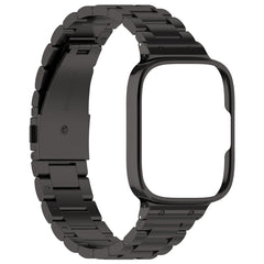 2 in 1 Three-bead Metal Watch Band with Watch Frame, For Redmi Watch 3 Lite / Watch 3 Active