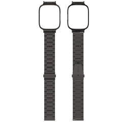 2 in 1 Three-bead Metal Watch Band with Watch Frame, For Redmi Watch 3 Lite / Watch 3 Active
