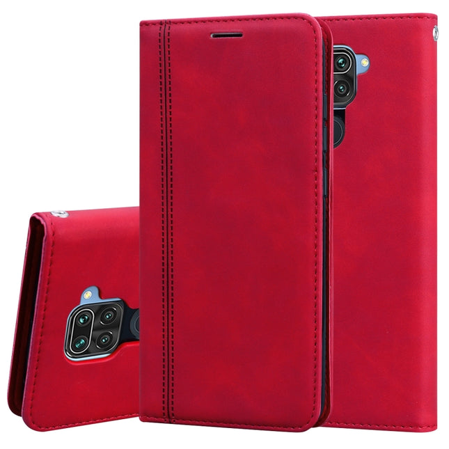 Frosted Business Magnetic Horizontal Flip PU Leather Case with Holder & Card Slot & Lanyard, For Xiaomi Redmi Note 8, For Xiaomi Redmi Note 8T, For Xiaomi Redmi Note 9 / Redmi 10X 4G, For Xiaomi Redmi Note 9S