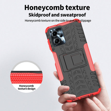 Tire Texture TPU + PC Phone Case with Holder, For Motorola Moto G23, For Motorola Moto G53