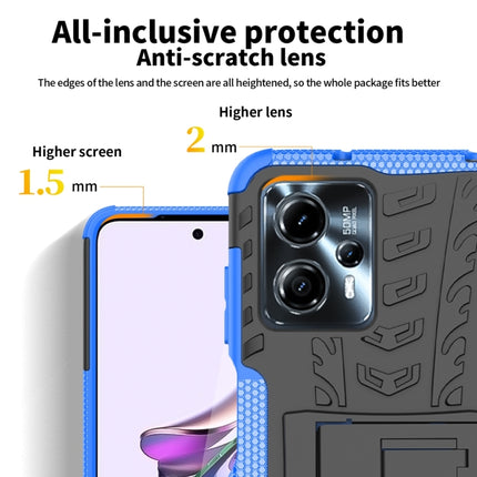 Tire Texture TPU + PC Phone Case with Holder, For Motorola Moto G23, For Motorola Moto G53