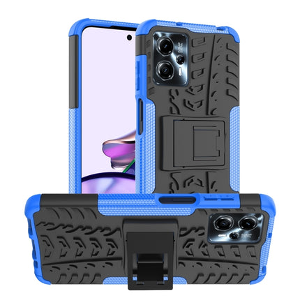 Tire Texture TPU + PC Phone Case with Holder, For Motorola Moto G23, For Motorola Moto G53