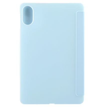 Solid Color 3-folding Leather Tablet Case, For Honor Pad X9 / X8 Pro