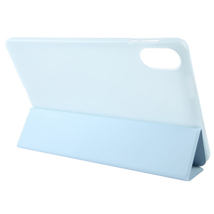 Solid Color 3-folding Leather Tablet Case, For Honor Pad X9 / X8 Pro
