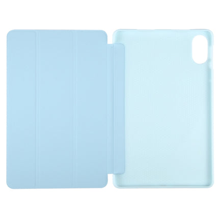 Solid Color 3-folding Leather Tablet Case, For Honor Pad X9 / X8 Pro
