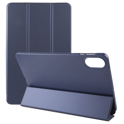 Solid Color 3-folding Leather Tablet Case, For Honor Pad X9 / X8 Pro