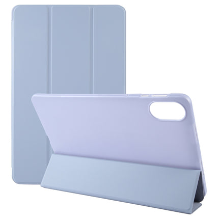 Solid Color 3-folding Leather Tablet Case, For Honor Pad X9 / X8 Pro