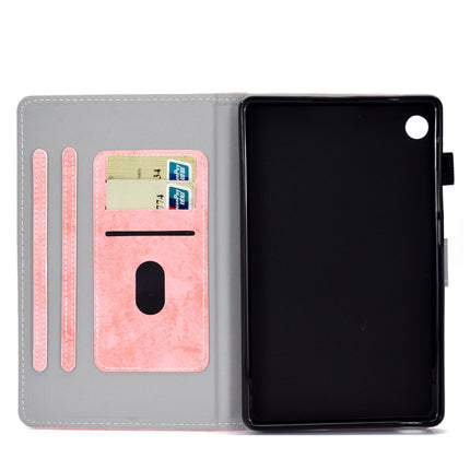 For Huawei MatePad T8 Marble Style Cloth Texture Tablet PC Protective Leather Case with Bracket & Card Slot & Pen Slot & Anti Skid Strip, For Huawei MatePad T8
