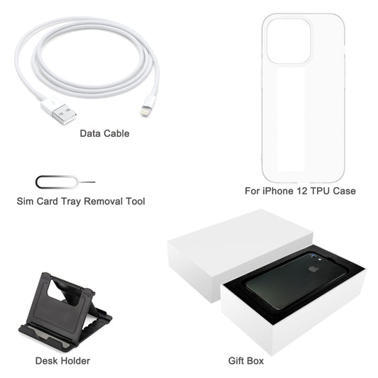 TPU Case + Desk Holder + Data Cable + Sim Card Tray Removal Tool + Gift Box, For iPhone 12, For iPhone 13 Pro Max, For iPhone 7 / 8 / SE 2020, For iPhone 12 Pro Max, For iPhone 11, For iPhone X, For iPhone 7 Plus, For iPhone SE, For iPhone 6