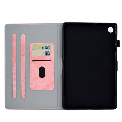 For Lenovo Tab M10 Plus TB-X606F Marble Style Cloth Texture Tablet PC Protective Leather Case with Bracket & Card Slot & Pen Slot & Anti Skid Strip & Wake-up / Sleep Function, For Lenovo Tab M10 Plus TB-X606F