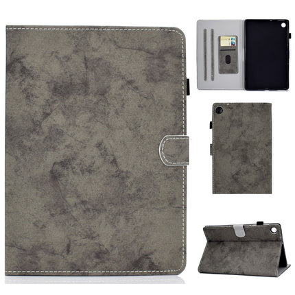 For Lenovo Tab M10 Plus TB-X606F Marble Style Cloth Texture Tablet PC Protective Leather Case with Bracket & Card Slot & Pen Slot & Anti Skid Strip & Wake-up / Sleep Function, For Lenovo Tab M10 Plus TB-X606F