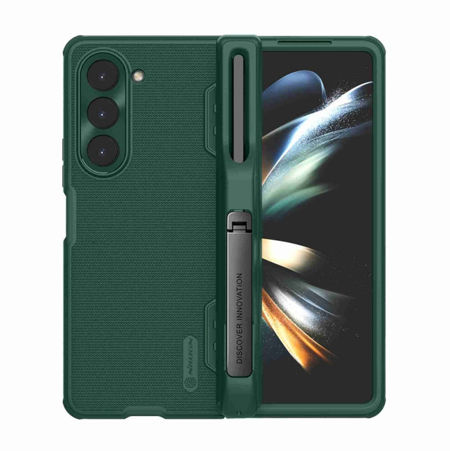 NILLKIN Frosted Fold PC + TPU Phone Case with Pen Slot, For Samsung Galaxy Z Fold5