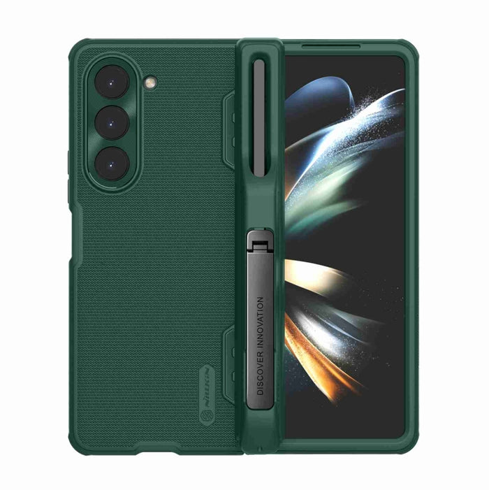 NILLKIN Frosted Fold PC + TPU Phone Case with Pen Slot, For Samsung Galaxy Z Fold5
