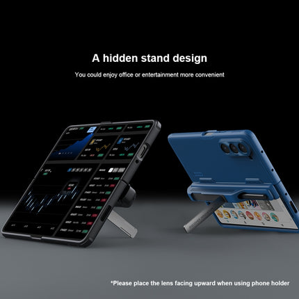 NILLKIN Frosted Fold PC + TPU Phone Case with Pen Slot, For Samsung Galaxy Z Fold5