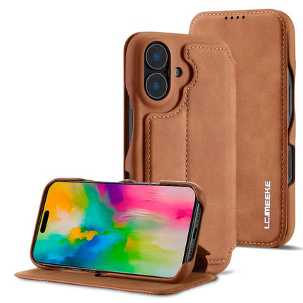 LC.IMEEKE Hon Ancient Series Flip Leather Phone Case, For iPhone 17 Pro Max, For iPhone 17 Pro, For iPhone 17, For iPhone Air