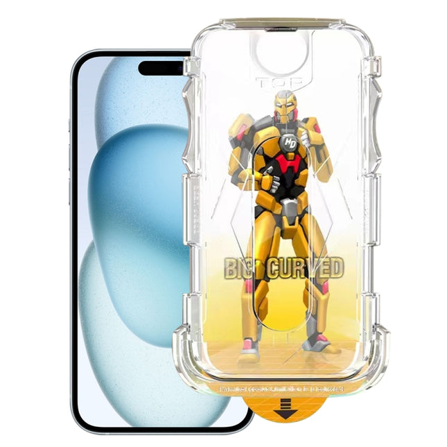 Easy Install Dust-proof Armor Tempered Glass Film, For iPhone 17e / 16e, For iPhone 17 Pro Max, For iPhone 17 Pro, For iPhone 17, For iPhone Air, For iPhone 16 Pro Max, For iPhone 16 Pro, For iPhone 16 Plus, For iPhone 16, For iPhone 15 Pro Max        ...