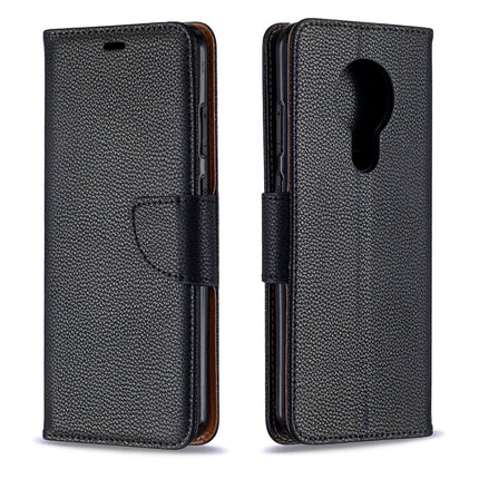 Litchi Texture Pure Color Horizontal Flip Leather Case with Holder & Card Slots & Wallet & Lanyard, For Nokia 5.3, For Xiaomi Redmi Note 9