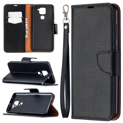 Litchi Texture Pure Color Horizontal Flip Leather Case with Holder & Card Slots & Wallet & Lanyard, For Nokia 5.3, For Xiaomi Redmi Note 9