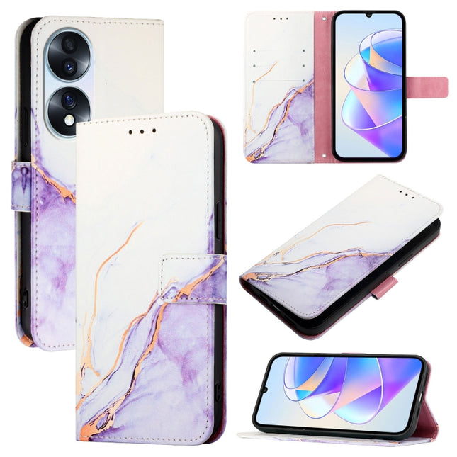 PT003 Marble Pattern Flip Leather Phone Case, For Honor 70, For Honor X8 4G / X30i / Play6T Pro, For Honor 60 SE, For Honor 60 Pro