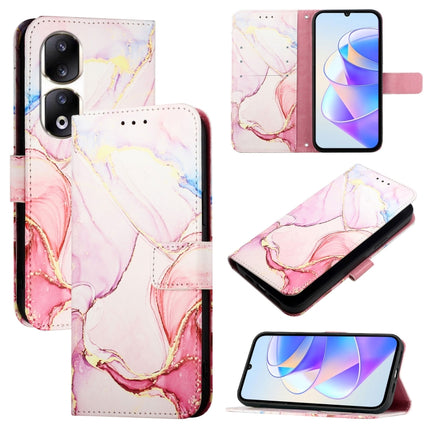 PT003 Marble Pattern Flip Leather Phone Case, For Honor 90 Lite, For Honor 90 Pro, For Honor 90, For Honor X7a / Play7T