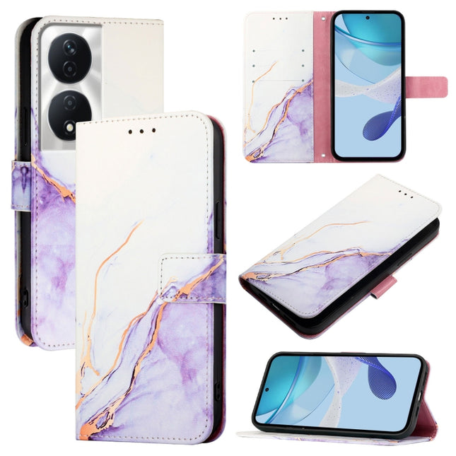 PT003 Marble Pattern Flip Leather Phone Case, For Honor Play 50, For Honor 200 Lite Global, For Honor 90 Smart / X7b / Play 50 Plus, For Honor Magic6 Pro