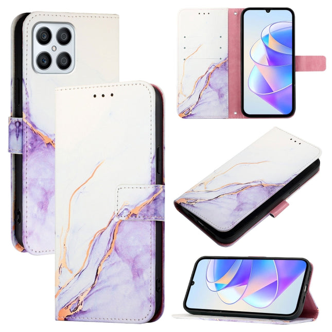 PT003 Marble Pattern Flip Leather Phone Case, For Honor X8 4G / X30i / Play6T Pro, For Honor 60 SE, For Honor 60 Pro, For Honor 60