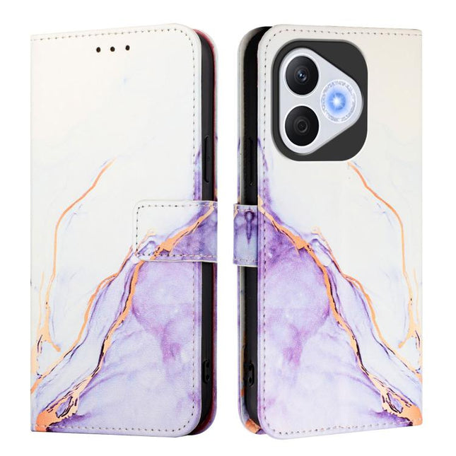 PT003 Marble Pattern Flip Leather Phone Case, For Honor 400 Lite Global, For Honor 400 Global 156.5mm, For Honor X8c 4G, For Honor GT