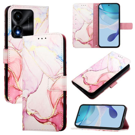 PT003 Marble Pattern Flip Leather Phone Case, For Honor Play 70 Plus, For Honor X5c Plus, For Honor X6c 4G, For Honor 400 Pro Global 160.8mm
