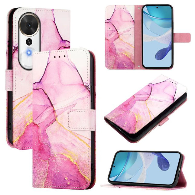 PT003 Marble Pattern Flip Leather Phone Case, For Honor Play 70 Plus, For Honor X5c Plus, For Honor X6c 4G, For Honor 400 Pro Global 160.8mm