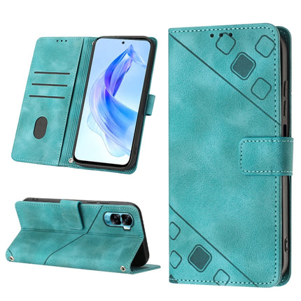 Skin-feel Embossed Leather Phone Case, For Honor X6a, For Honor 90 Lite, For Honor 90 Pro, For Honor 90