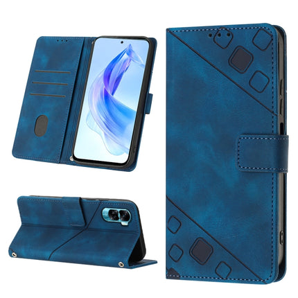 Skin-feel Embossed Leather Phone Case, For Honor X6a, For Honor 90 Lite, For Honor 90 Pro, For Honor 90