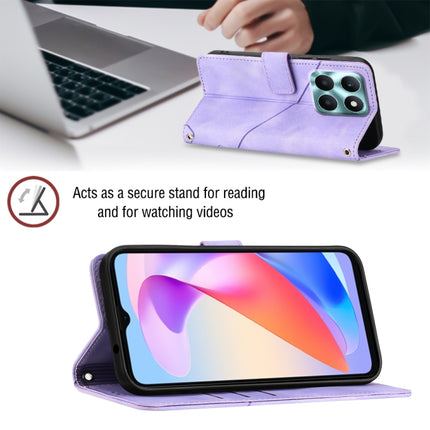 Skin-feel Embossed Leather Phone Case, For Honor X6a, For Honor 90 Lite, For Honor 90 Pro, For Honor 90