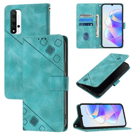 Skin-feel Embossed Leather Phone Case, For Honor 60, For Honor 50 Lite, For Honor 50 SE, For Honor 20 / 20 Pro / 20s