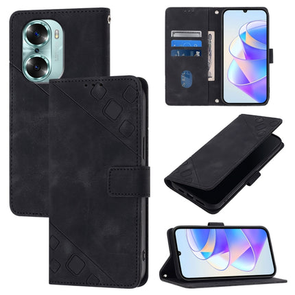 Skin-feel Embossed Leather Phone Case, For Honor 60, For Honor 50 Lite, For Honor 50 SE, For Honor 20 / 20 Pro / 20s