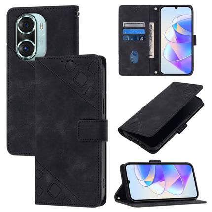 Skin-feel Embossed Leather Phone Case, For Honor X40i, For Honor 70 Pro, For Honor 60 SE, For Honor 60 Pro