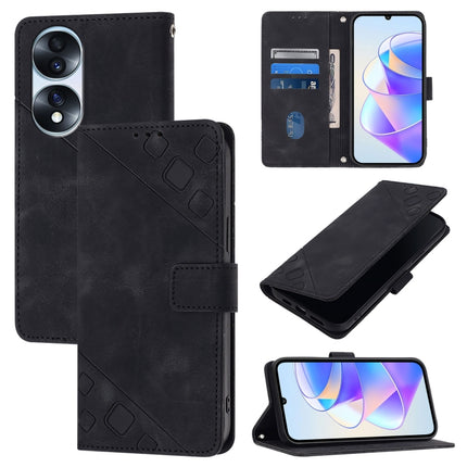 Skin-feel Embossed Leather Phone Case, For Honor X40i, For Honor 70 Pro, For Honor 60 SE, For Honor 60 Pro