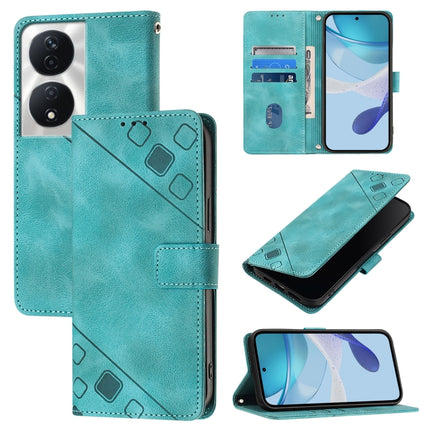 Skin-feel Embossed Leather Phone Case, For Honor 200 Pro, For Honor Play 50, For Honor 200 Lite Global, For Honor 90 Smart / X7b 4G / 5G
