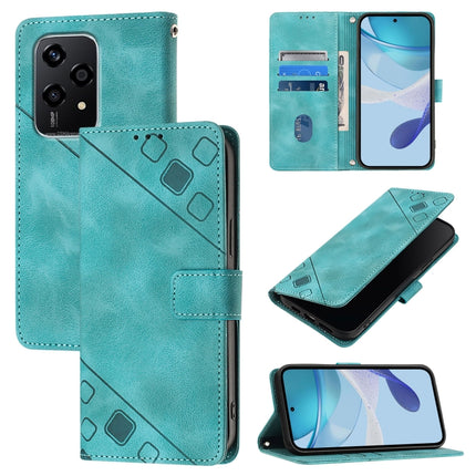 Skin-feel Embossed Leather Phone Case, For Honor 200 Pro, For Honor Play 50, For Honor 200 Lite Global, For Honor 90 Smart / X7b 4G / 5G