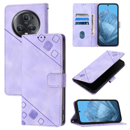 Skin-feel Embossed Leather Phone Case, For Honor X7a / Play7T 5G, For Honor Magic5 Pro, For Honor 80 GT, For Honor 80