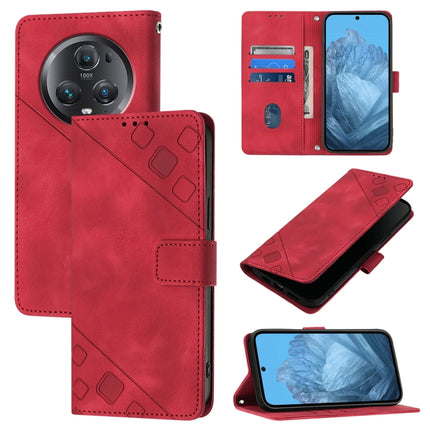 Skin-feel Embossed Leather Phone Case, For Honor X7a / Play7T 5G, For Honor Magic5 Pro, For Honor 80 GT, For Honor 80