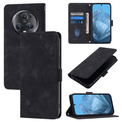 Skin-feel Embossed Leather Phone Case, For Honor X7a / Play7T 5G, For Honor Magic5 Pro, For Honor 80 GT, For Honor 80
