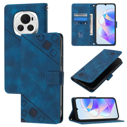 Skin-feel Embossed Leather Phone Case, For Honor Magic6 Pro 5G Global, For Honor Magic6 5G Global, For Honor X8b, For Honor X9b / Magic6 Lite 5G Global
