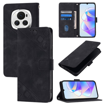 Skin-feel Embossed Leather Phone Case, For Honor Magic6 Pro 5G Global, For Honor Magic6 5G Global, For Honor X8b, For Honor X9b / Magic6 Lite 5G Global