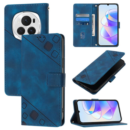 Skin-feel Embossed Leather Phone Case, For Honor Magic6 Pro 5G Global, For Honor Magic6 5G Global, For Honor X8b, For Honor X9b / Magic6 Lite 5G Global